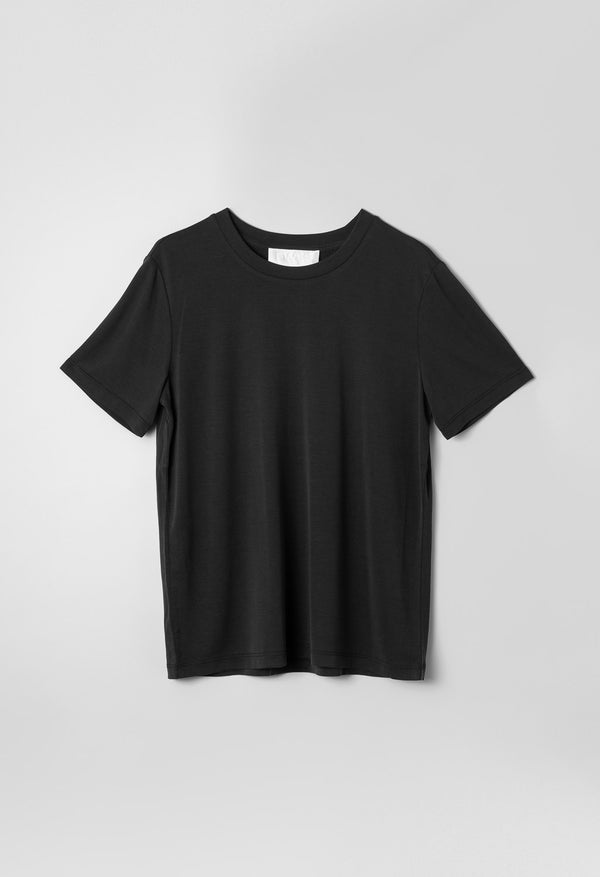 fall winter spring summer Tina Modal Tee Jet Black