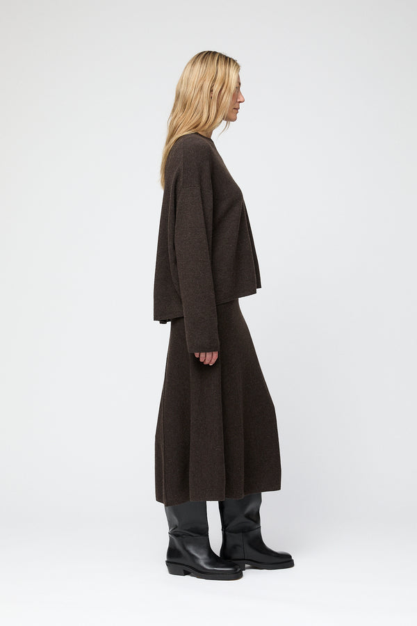 Fall Winter Spring Summer Toulon Skirt Coffee