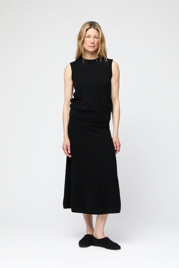 fall winter spring summer Toulon Skirt Jet Black