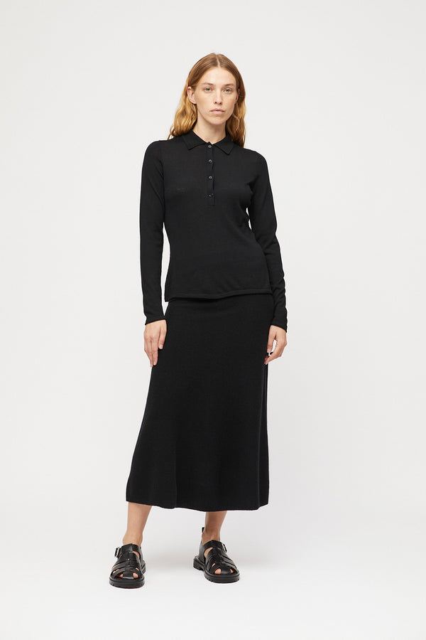 Fall Winter Spring Summer Toulon Skirt Jet Black