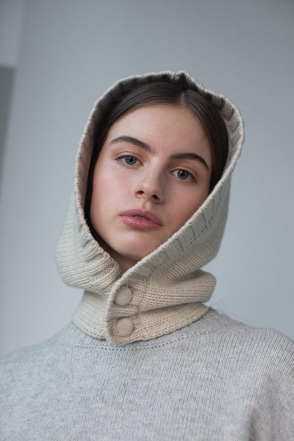 Fall Winter Spring Summer Flowing Beanie Oatmeal Melange