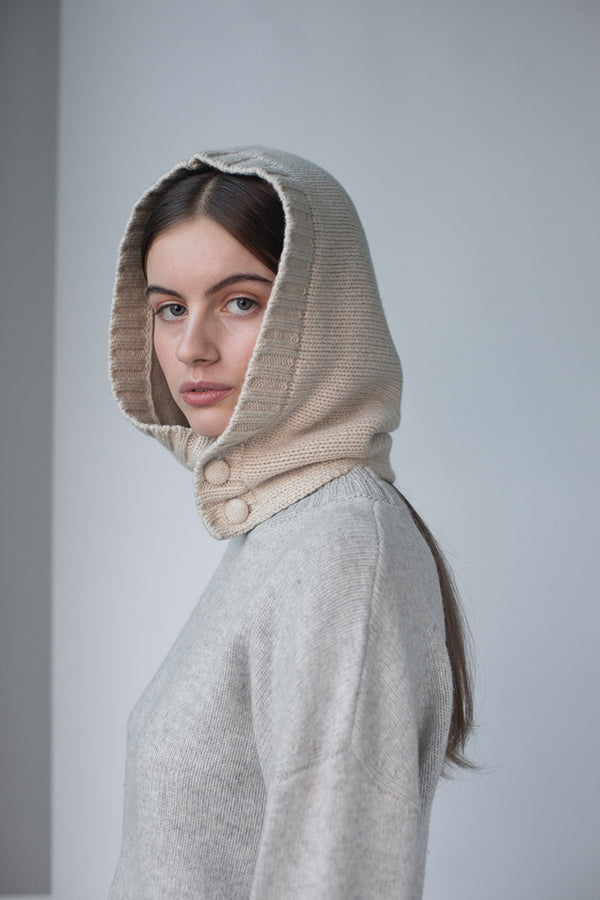 Fall Winter Spring Summer Flowing Beanie Oatmeal Melange