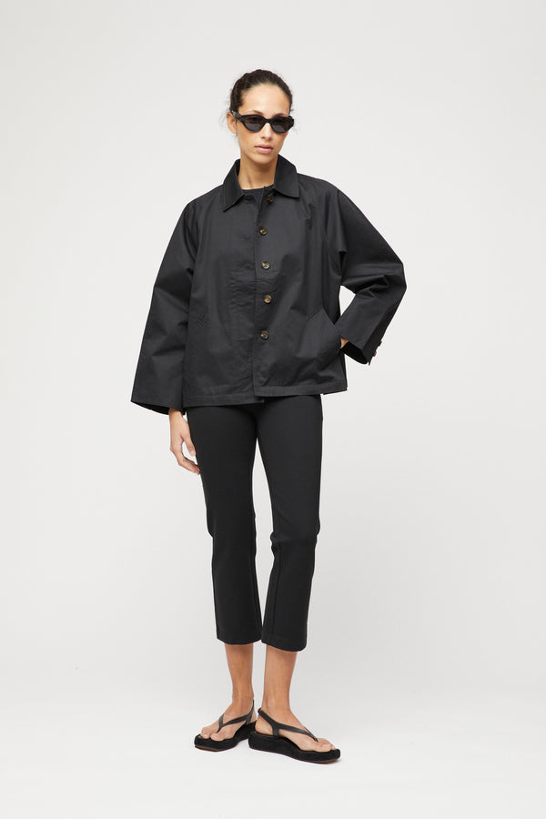 fall winter spring summer Forever Crop Flare Pant Jet Black