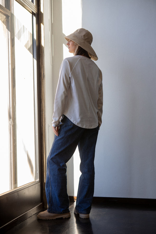 Fall Winter Spring Summer Girl Baseball Tee Moonbeam Block