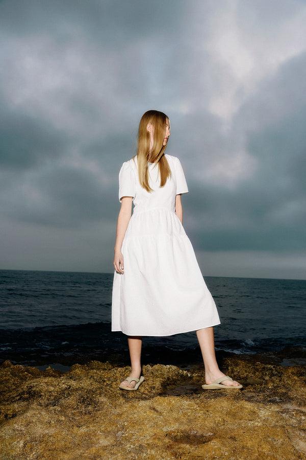 Fall Winter Spring Summer Late Nights Dress Star White