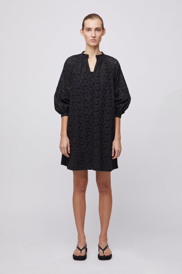 fall winter spring summer Lily Dress Anthracite Black