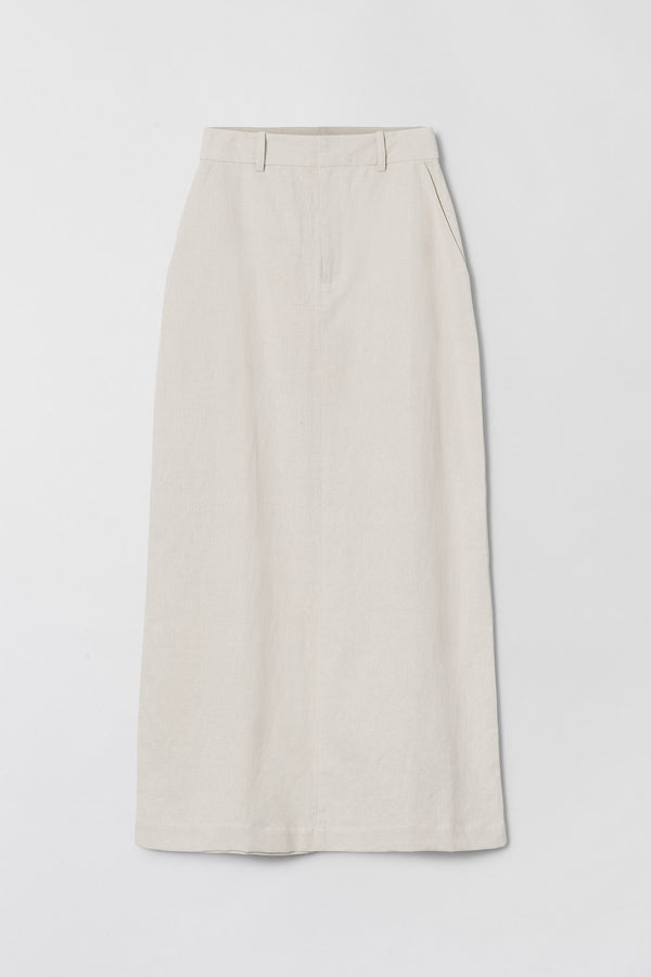 Fall Winter Spring Summer Linen Côte D'Azur Maxi Skirt Natural Linen