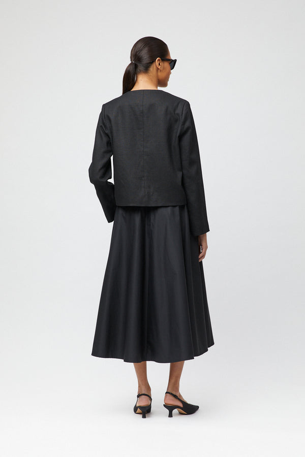 Fall Winter Spring Summer Linen Monaco Jacket Natural Linen