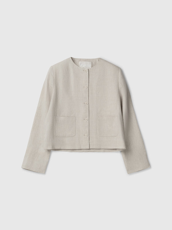 fall winter spring summer Linen Monaco Jacket Natural Linen