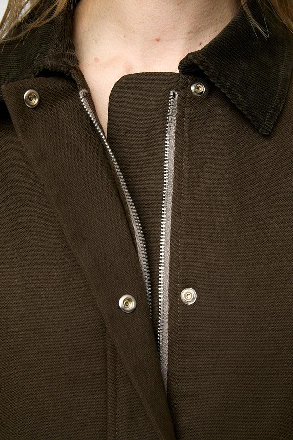 Fall Winter Spring Summer Long Hunting Jacket Chocolate Brown