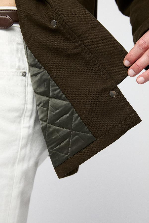 Fall Winter Spring Summer Long Hunting Jacket Chocolate Brown