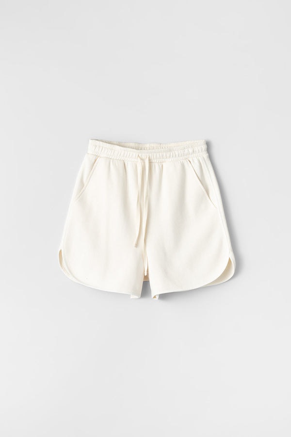 Fall Winter Spring Summer Looking Sweat Shorts Papyrus