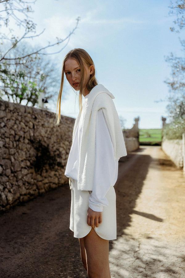 fall winter spring summer Looking Sweat Shorts Papyrus