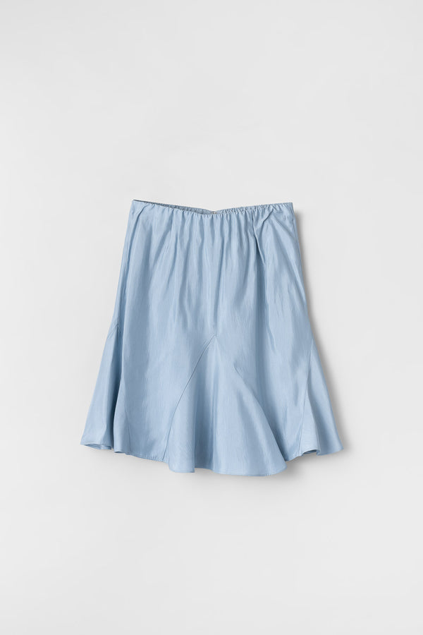 Fall Winter Spring Summer Luna Acetate Skirt Dusty Blue