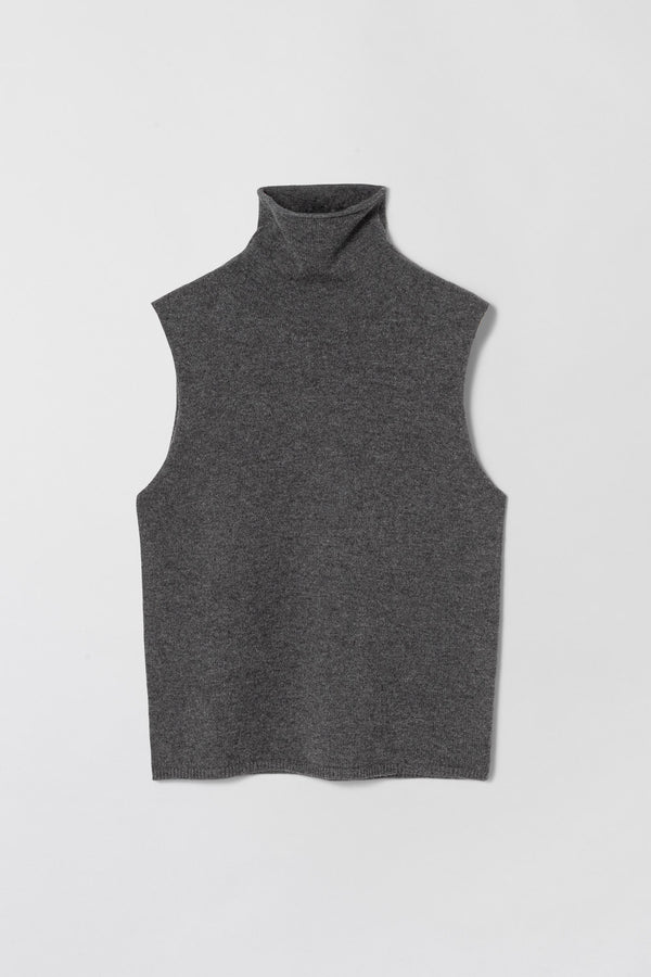 fall winter spring summer Margot Turtleneck Tank Graphite