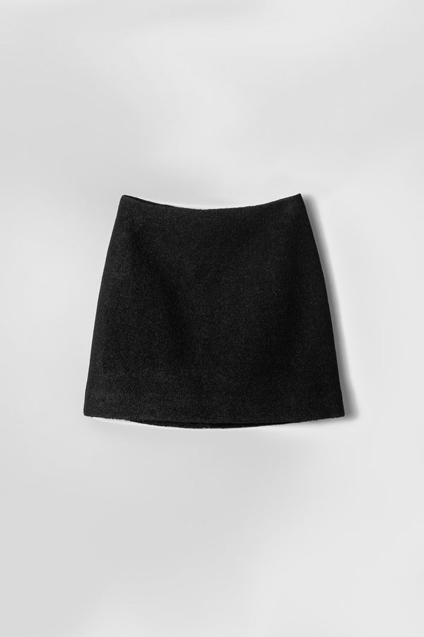 Fall Winter Spring Summer Mayday Mini Skirt Anthracite Black