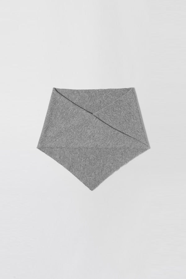 fall winter spring summer Memoir Cashmere Mini Scarf Gray Melange