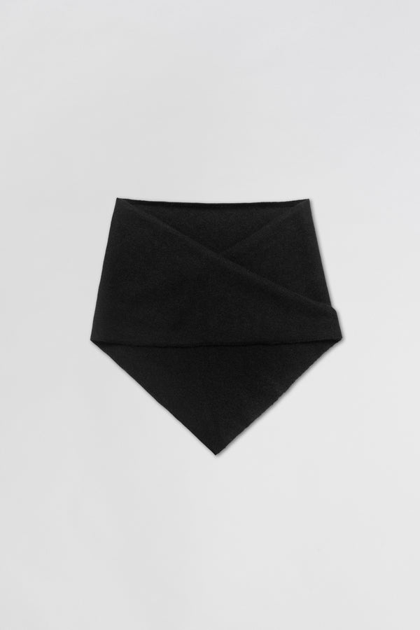 fall winter spring summer Memoir Cashmere Mini Scarf Jet Black