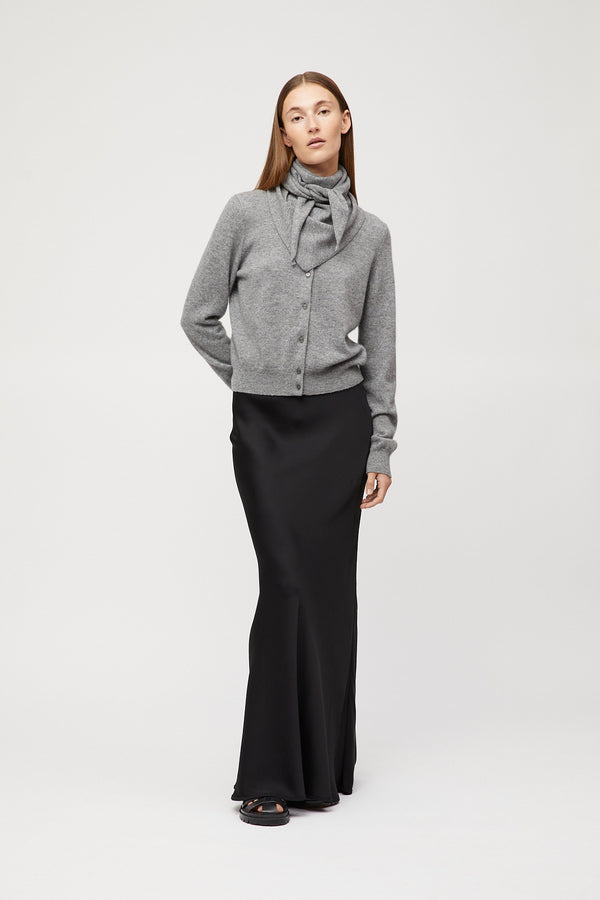 Fall Winter Spring Summer Memoir Cashmere Scarf Gray Melange