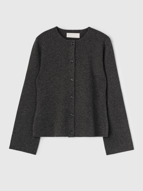 Fall Winter Spring Summer Milano Knit Wool Blazer Graphite