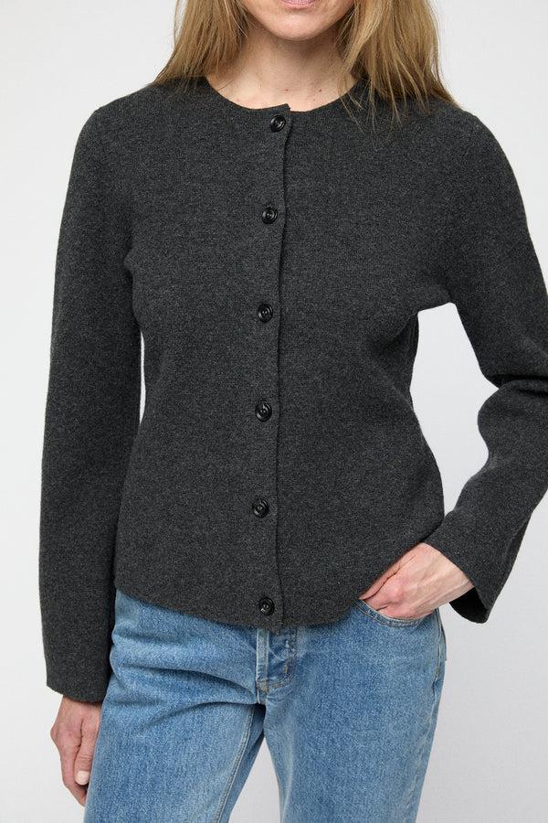 Fall Winter Spring Summer Milano Knit Wool Blazer Graphite