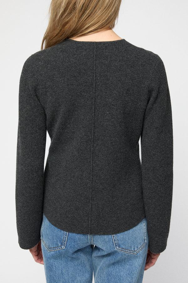 Fall Winter Spring Summer Milano Knit Wool Blazer Graphite