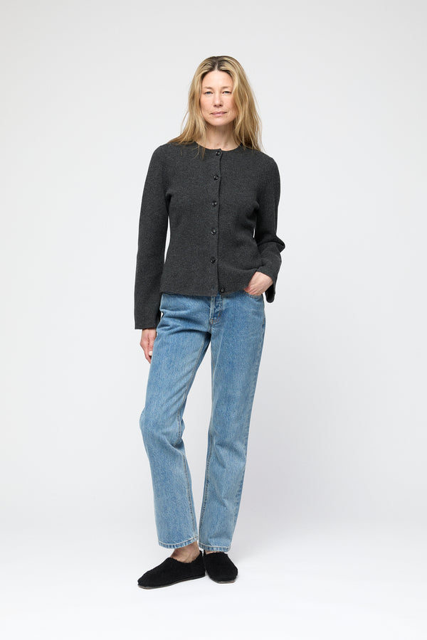 Fall Winter Spring Summer Milano Knit Wool Blazer Jet Black
