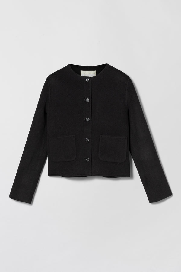 Fall Winter Spring Summer Monaco Double Jacket Jet Black