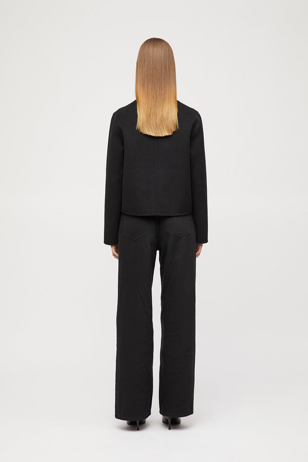 Fall Winter Spring Summer Monaco Double Jacket Jet Black