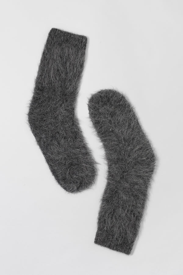 fall winter spring summer Montpellier Cozy Socks Charcoal Grey