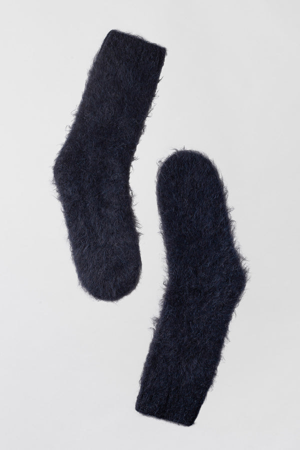 fall winter spring summer Montpellier Cozy Socks Evening Blue