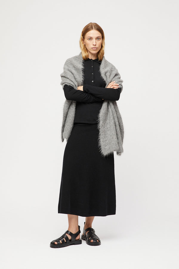 Fall Winter Spring Summer Montpellier Scarf Grey Melange