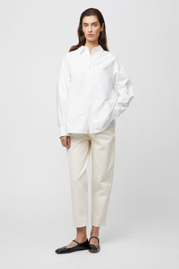 Fall Winter Spring Summer Oxford Coastal Shirt Bright White