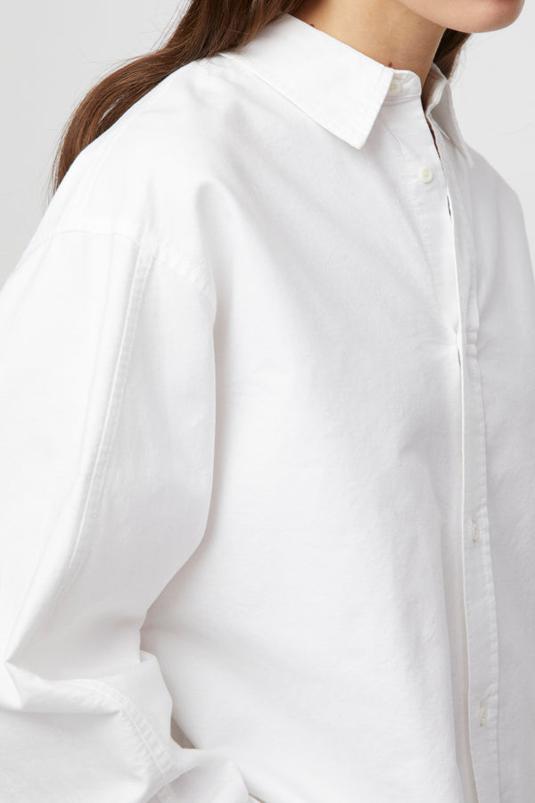 Fall Winter Spring Summer Oxford Coastal Shirt Bright White