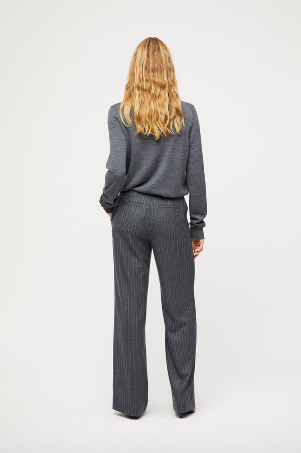 Fall Winter Spring Summer Paloma Trousers Charcoal Pinstripe