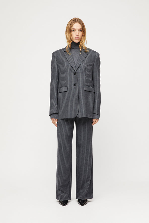 Fall Winter Spring Summer Paloma Trousers Charcoal Pinstripe