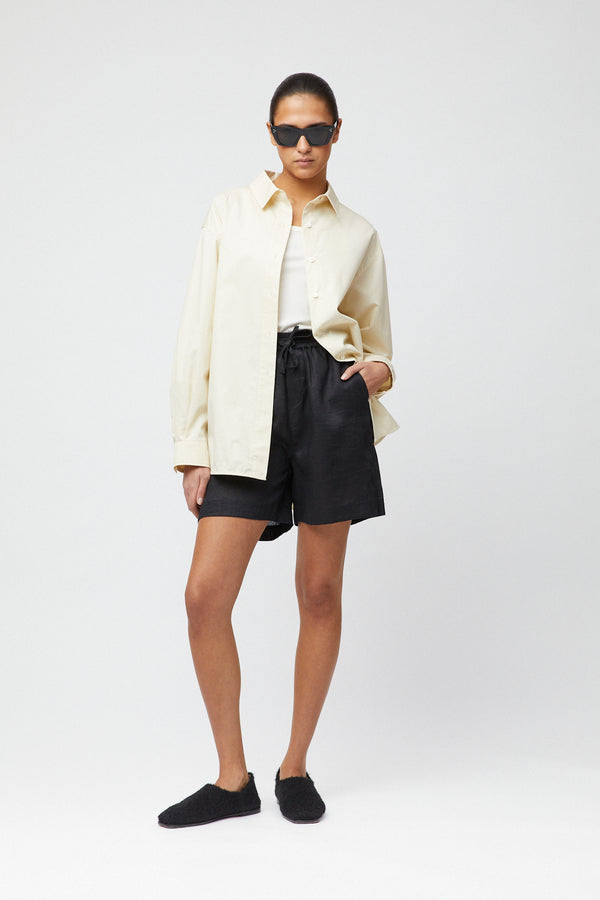 fall winter spring summer Poplin Workwear Shirt Panna Cotta