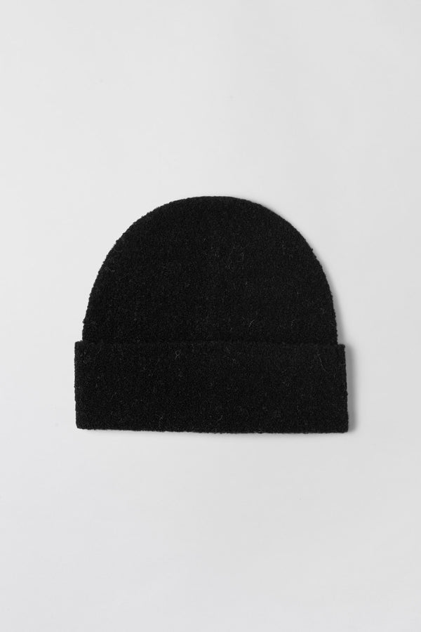 fall winter spring summer Provence Boucle Beanie Jet Black