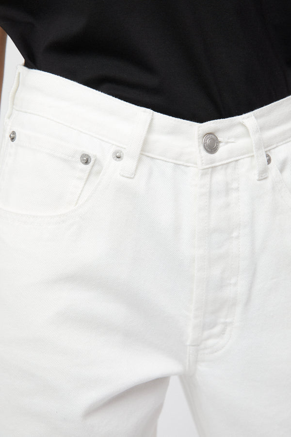 Fall Winter Spring Summer Relaxed Straight Jeans Off White