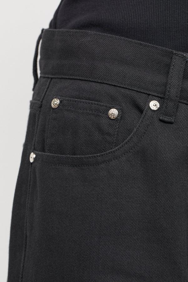 Fall Winter Spring Summer Relaxed Wide Leg Jeans Jet Black