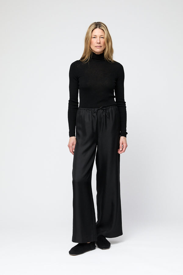 Fall Winter Spring Summer Rib Knit Turtleneck Macadamia