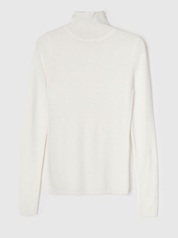 fall winter spring summer Rib Knit Turtleneck Macadamia