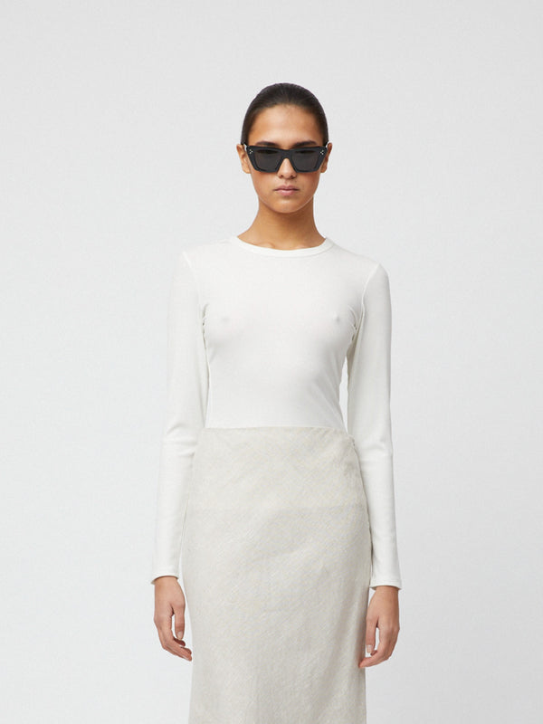 fall winter spring summer Riviera Ribbed Long Sleeve Salt