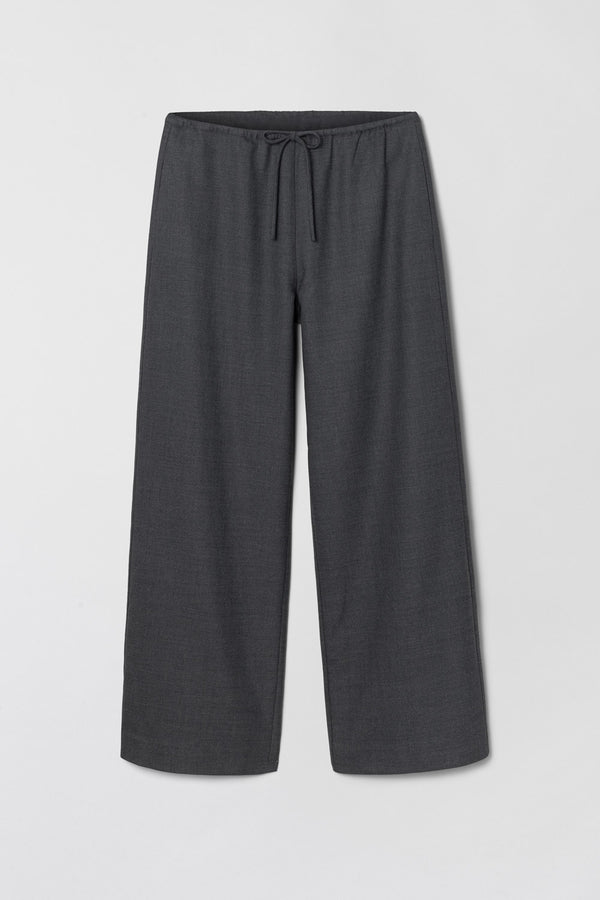 fall winter spring summer Siena Drawstring Trousers Charcoal Grey