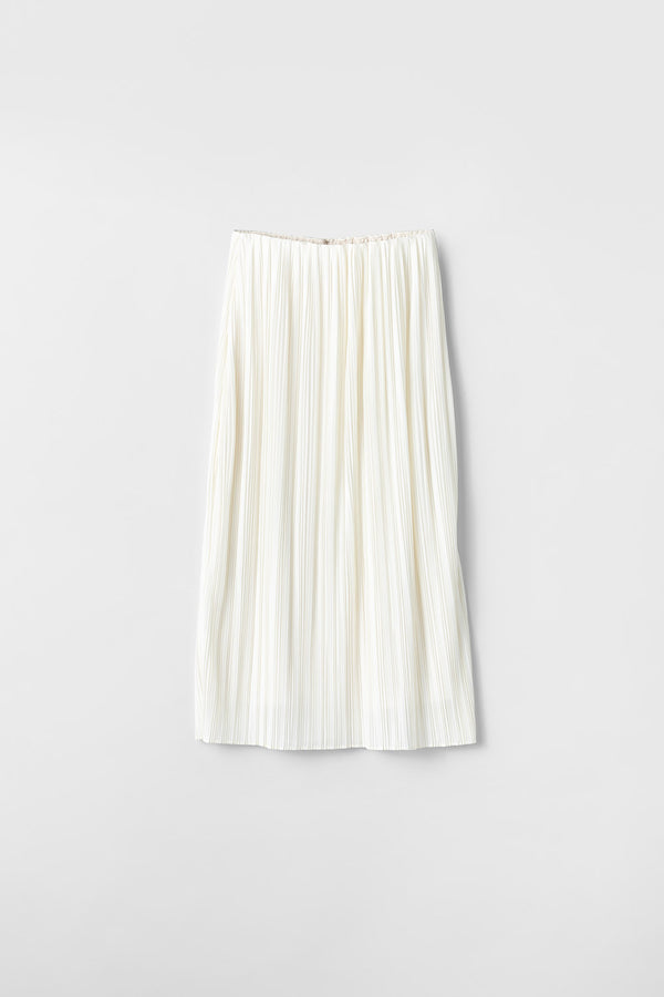 fall winter spring summer Tao Pleat Skirt Jet Stream White