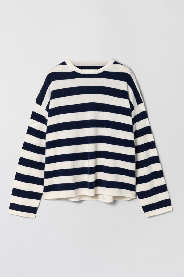 Fall Winter Spring Summer Toulon Sweater Arctic Navy Stripe