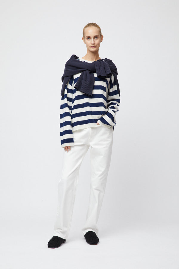 fall winter spring summer Toulon Sweater Arctic Navy Stripe