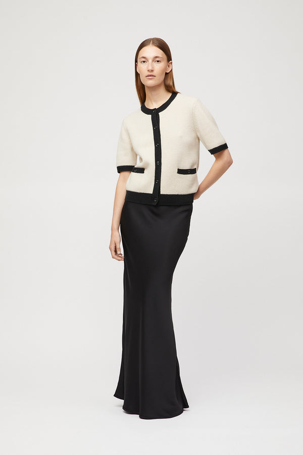 Fall Winter Spring Summer Toulouse Cardigan Tee Buttermilk Black