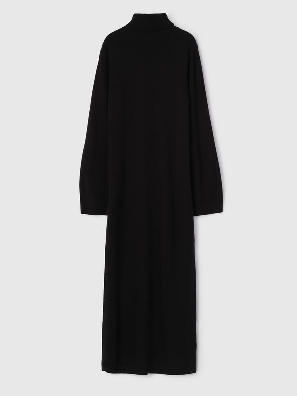 fall winter spring summer Turtleneck Toulon Maxi Dress Jet Black