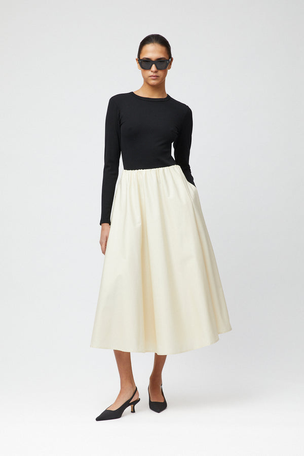 fall winter spring summer Vivienne Midi Skirt Panna Cotta